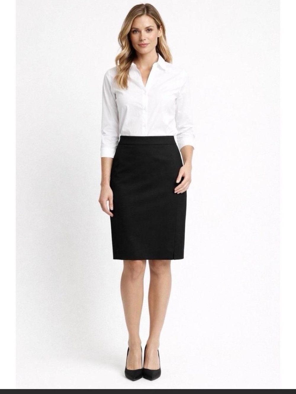 J. Crew Classic Black Women's Pencil Skirt 2